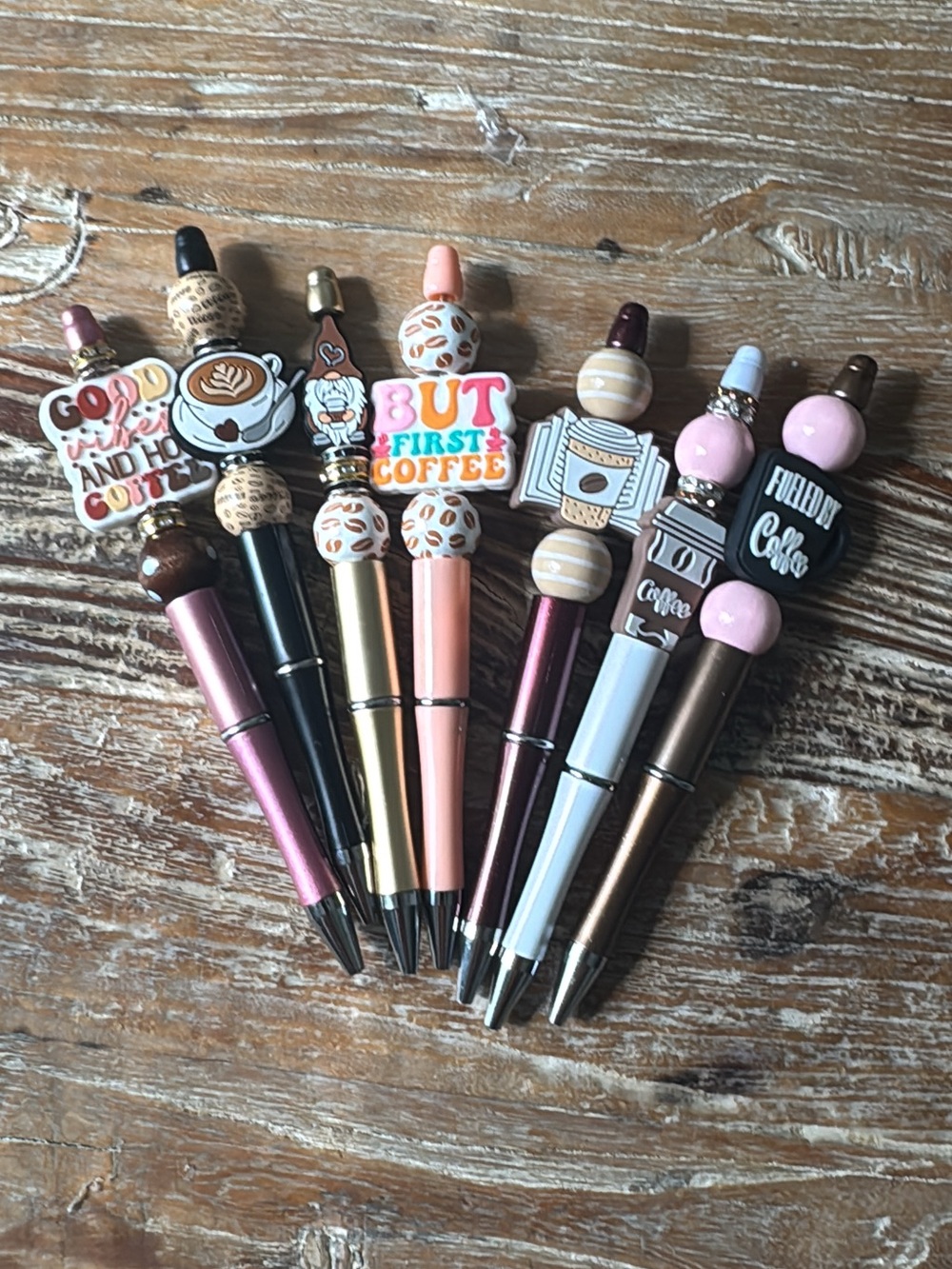 Coffee Beadable pen set